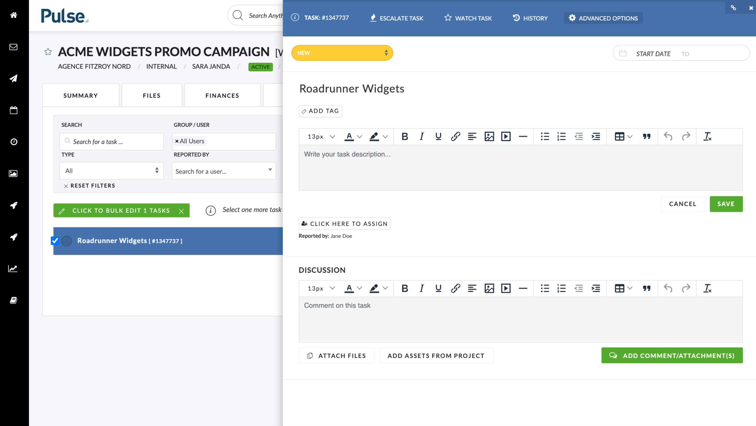 Tasks Editor